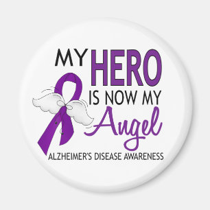 Imán Mi héroe es mi enfermedad de Alzheimer del ángel