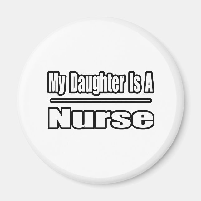 Imán Mi Hija Es Una Enfermera (Frente)