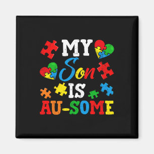 Imán Mi hijo es autista, algo de autismo, concientizaci