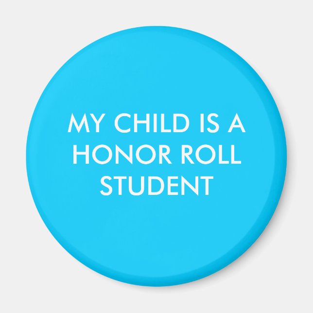 IMÁN MI HIJO ES UN ESTUDIANTE DE HONOR ROLL (Frente)