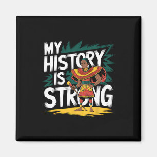 Imán Mi historia es fuerte mes negro afroamericano