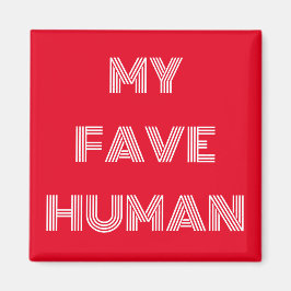 Imán Mi humano favorito retro