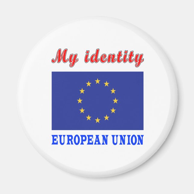 Imán Mi identidad Unión Europea (Frente)