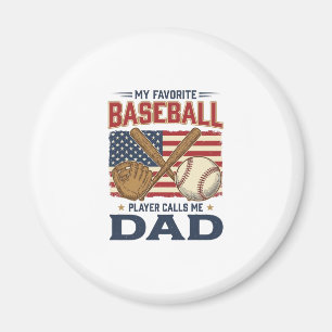 Imán Mi jugador de béisbol favorito me llama papá vinta