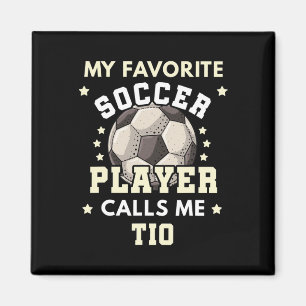 Imán Mi jugador de fútbol favorito me llama tío camiset