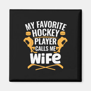 Imán Mi jugador de hockey favorito me llama esposa