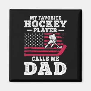Imán Mi jugador de hockey favorito me llama papá bander