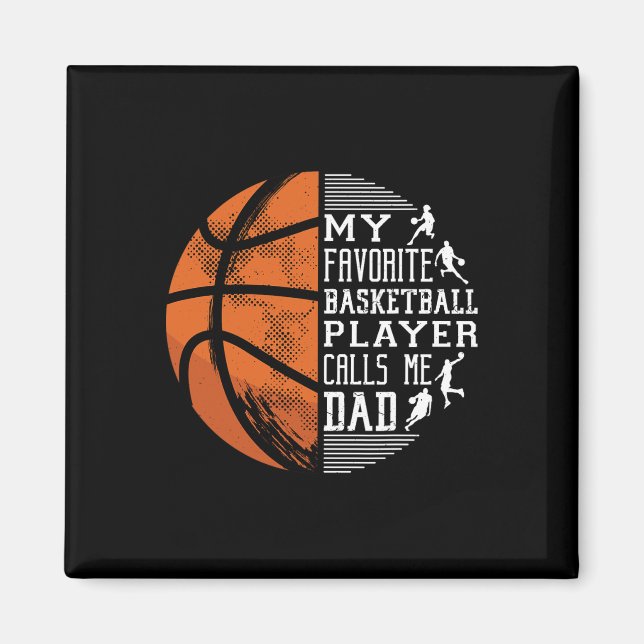 Imán Mi jugador favorito de Bysketbyll me llama a Dad B (Frente)