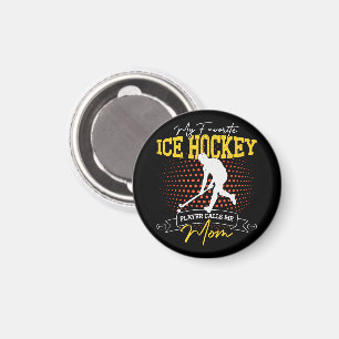 Imán Mi jugador favorito de hockey sobre hielo me llama