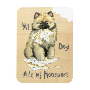 Imán Mi Keeshond comió mi hogar