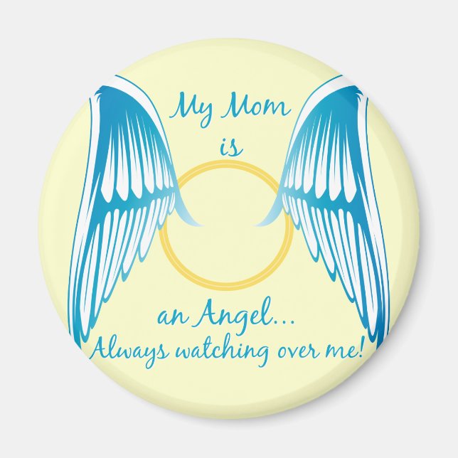 Imán Mi mamá es un ángel (Frente)