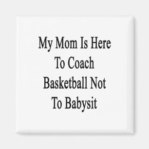 Imán Mi Mamá Está Aquí Para Entrenar El Básquetbol No A