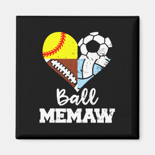 Imán Mi Memaw Divertido Fútbol Pie Suave Voleibol Jugad