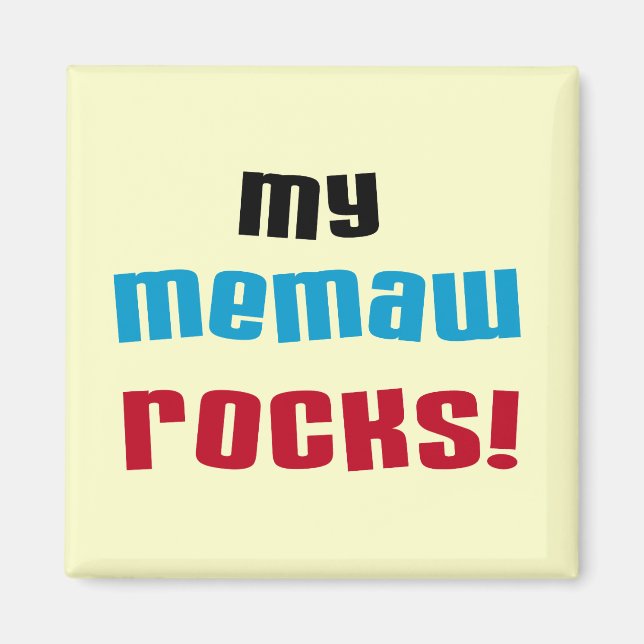 Imán Mi Memaw oscila las camisetas y los regalos (Frente)