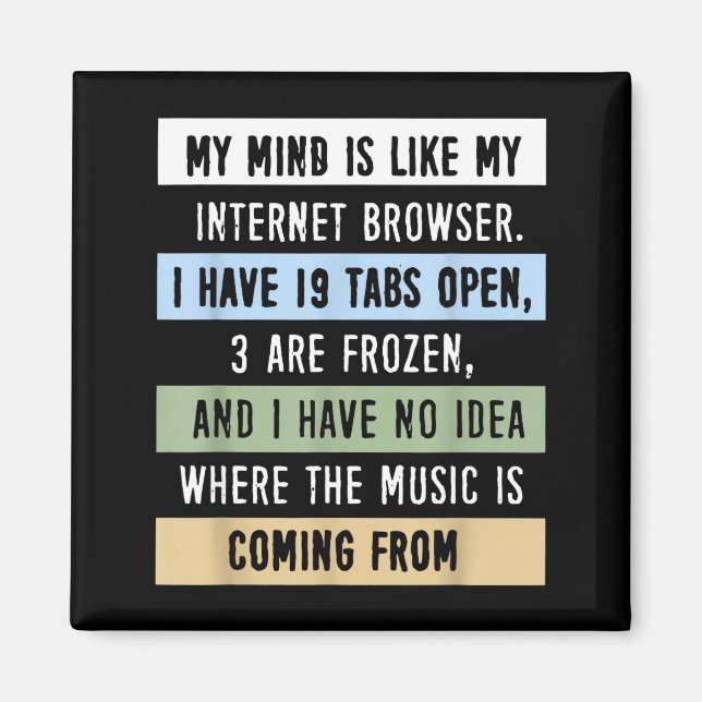 Imán Mi Mente Es Como Un Navegador De Internet (Frente)
