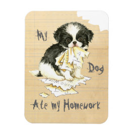 Imán Mi mentón japonés se comió mi hogar