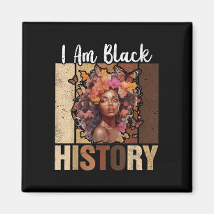 Imán Mi Mes de Historia Negra Melanin Afro Chica Pero
