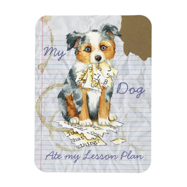 Imán Mi Mini Pastor Americano Ate Mi Plan De Lecciones (Vertical)