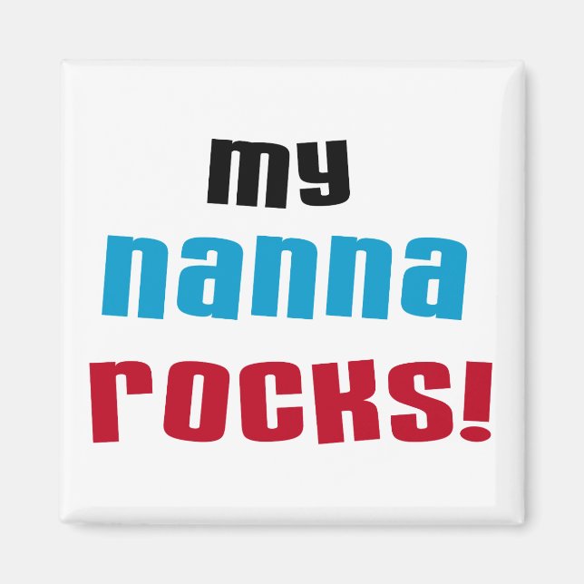 Imán Mi nana roca camisetas y regalos (Frente)