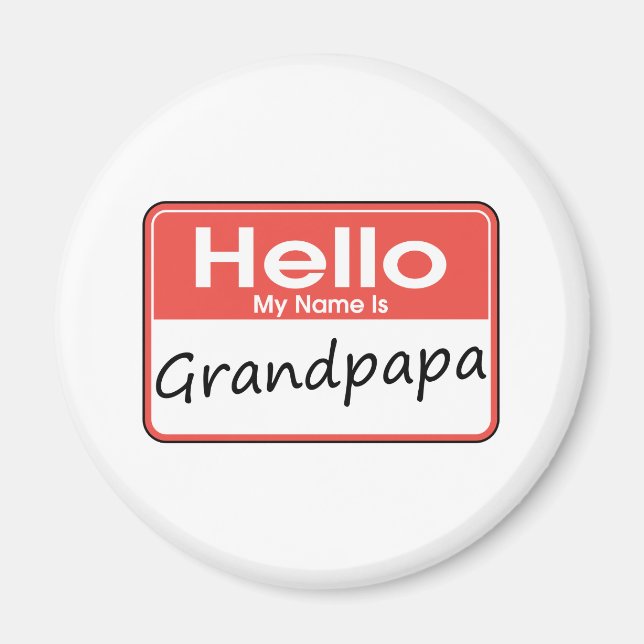 Imán Mi nombre es abuelo (Frente)
