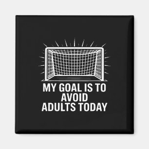 Imán Mi objetivo es evitar adultos hoy divertido fútbol