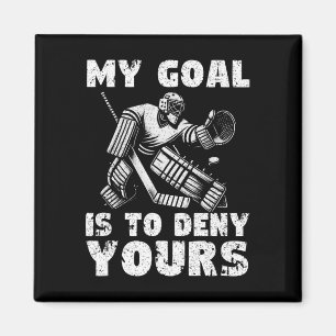 Imán Mi objetivo es negar al tuyo jugador de hockey sob