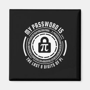 Imán Mi Palabra Es Los Últimos 8 Dígitos De Pi Mathemat