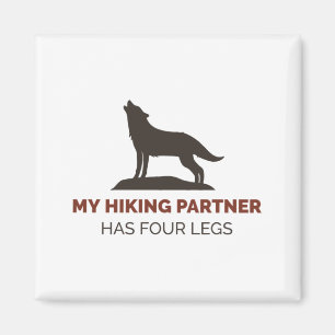 Imán Mi Pareja De Senderismo Tiene Cuatro Piernas