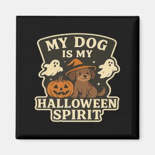 Imán Mi perro es mi espíritu de Halloween _ Amante de l