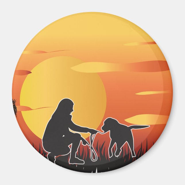 Imán mi perro es mi valentina, el perro es mi valentina (Frente)