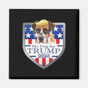 Imán Mi Perro Para Trump Boxer W Gafas Hombres Mujeres 