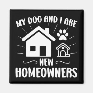 Imán Mi perro y yo somos nuevos propietarios de perros