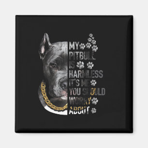 Imán Mi Pitbull es inofensivo. Soy yo, deberías preocup