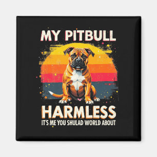 Imán Mi Pitbull Es Un Pitbul Premium Inmaculado