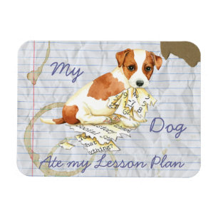 Imán Mi plan de clases Russell Terrier Ate My Lesage