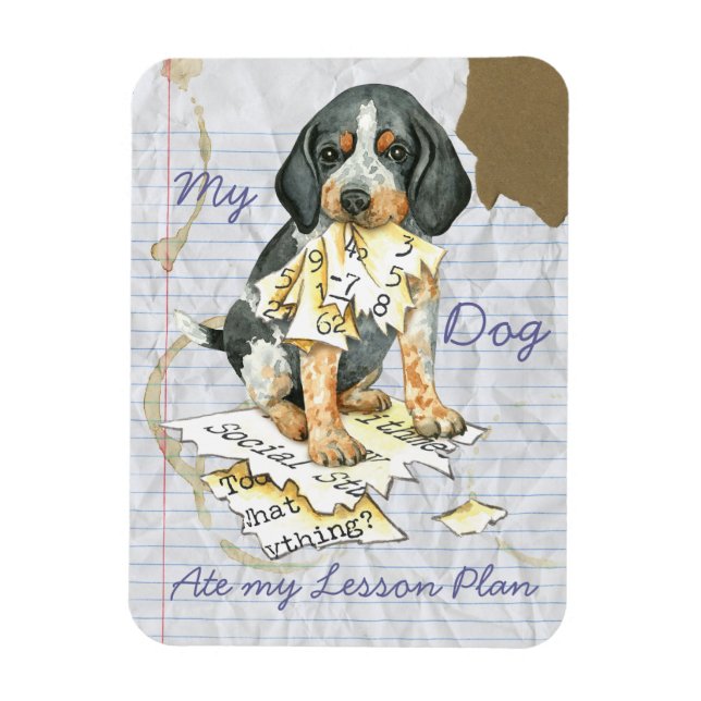 Imán Mi plan de lección de azul (Vertical)