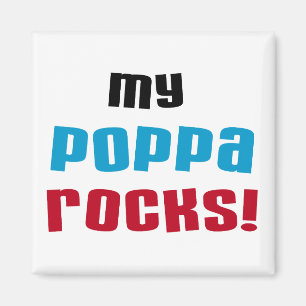 Imán Mi Poppa Rocks camisetas y regalos