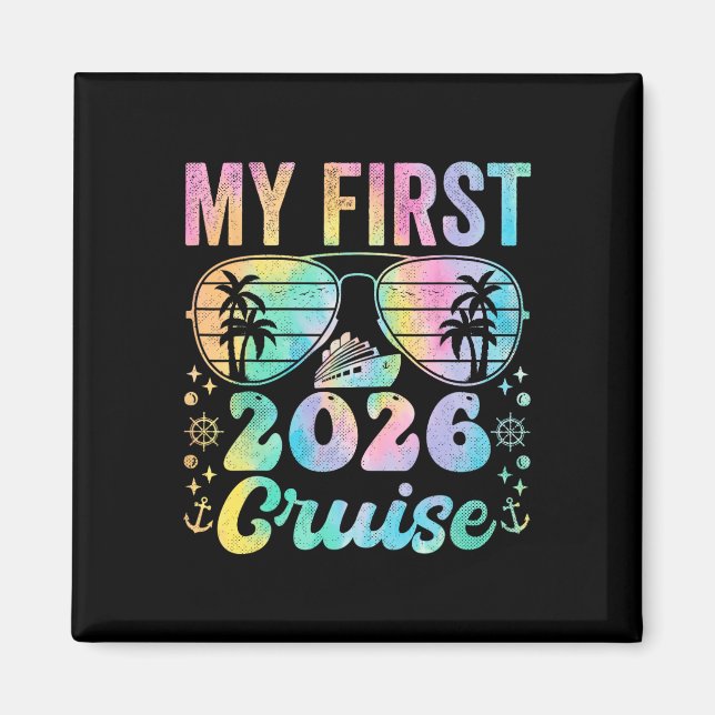 Imán Mi primer crucero 2026 cruceros familiares coincid (Frente)