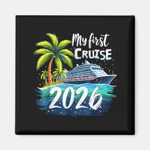 Imán Mi Primer Crucero 2026 Divertido Primer Crucero Va