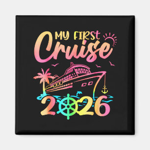 Imán Mi Primer Crucero 2026 Divertido Vacaciones de Cru