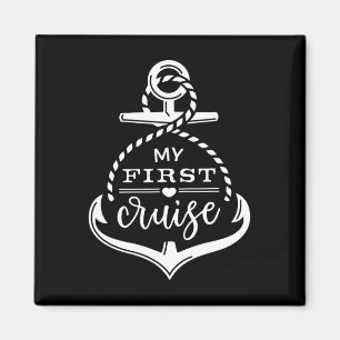 Imán Mi primer crucero Ancla Crucero Barco Vacaciones