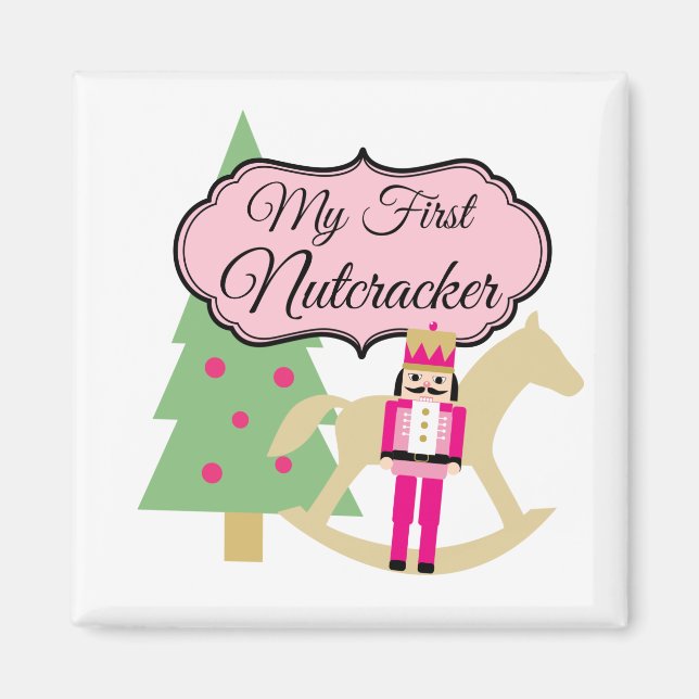 Imán Mi primer cuadrado de ballet nutcracker (Frente)