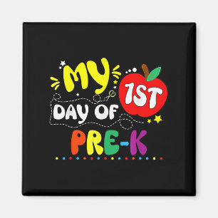 Imán Mi Primer Día De Maestros Preescolares De K Niños