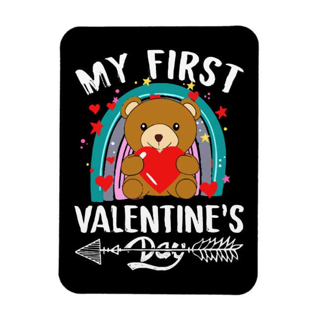 Imán mi primer día de San Valentín (Vertical)