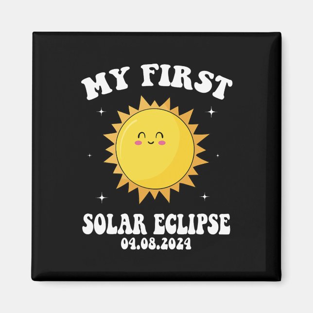 Imán Mi Primer Eclipse Solar Total El 8 De Abril Para N (Frente)
