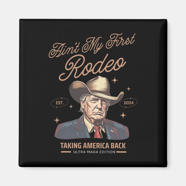 Imán Mi primer novio de Rodeo Trump recuperando a Estad (Frente)