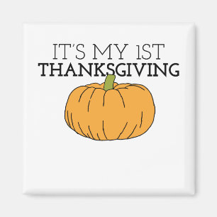 Imán Mi Primer Parche De Calabaza De Acción De Gracias