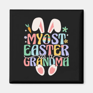 Imán Mi primer Pascua como abuela Funny Easter Bunny Ne