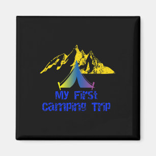 Imán Mi primera aventura de viaje de camping Tienda de 
