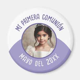 Imán Mi primera comunión con foto